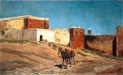 Campingvogne på vej væk, 1879